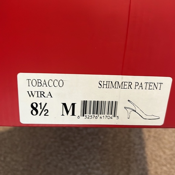 Slingback brown patent heels - Picture 5 of 5